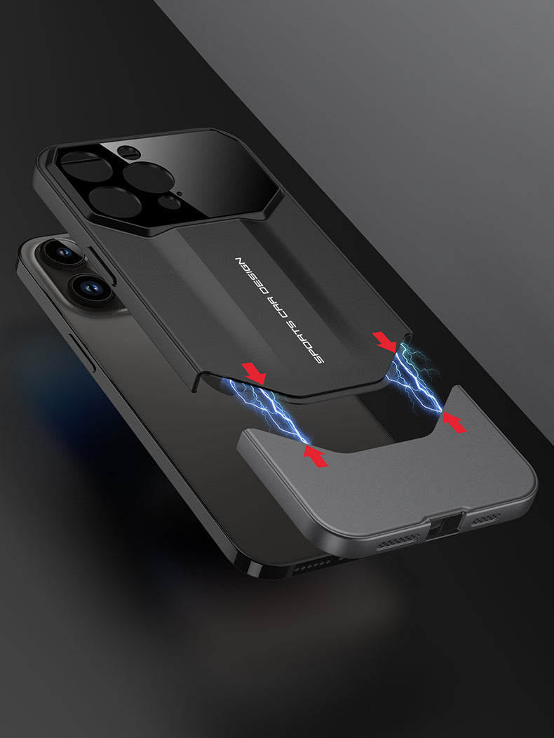 Luxury Frosted Plastic iPhone Case – TPU All-Inclusive Lens Protection Cover for iPhone Models, Sleek and Durable Design