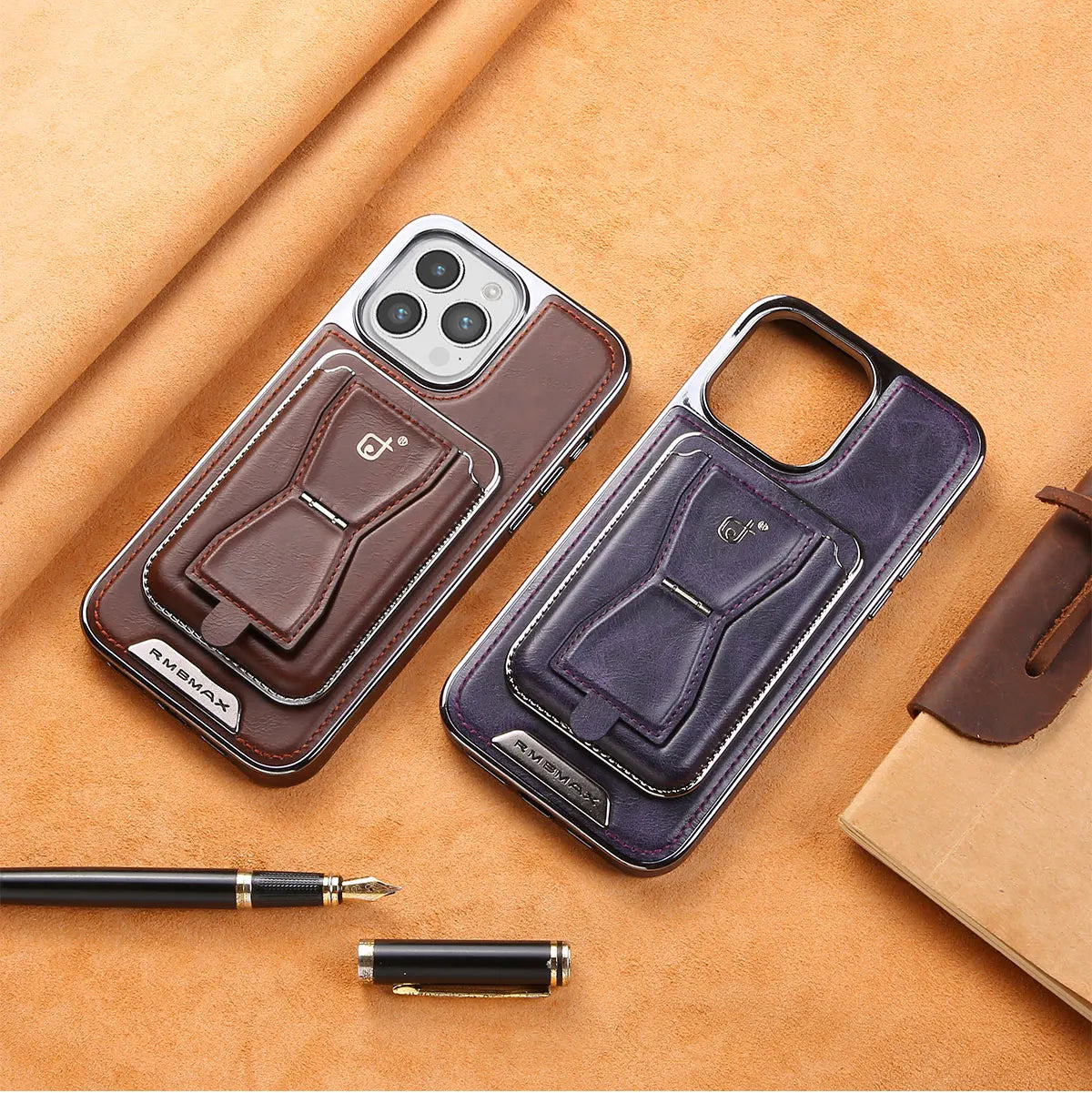 Luxuriöse Leder Geldbörse Stand iPhone Hülle – Kartenhalter, Premium Schutz, langlebige Klappabdeckung und stilvolles Design für iPhone Modelle