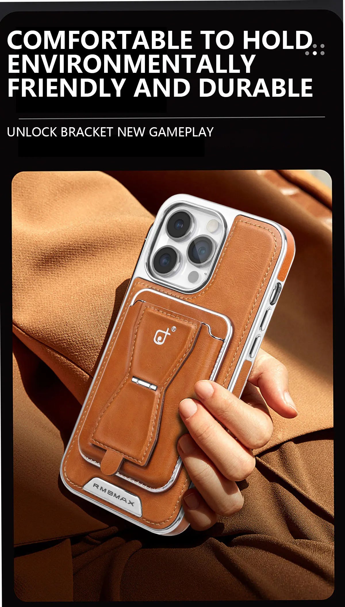 Luxuriöse Leder Geldbörse Stand iPhone Hülle – Kartenhalter, Premium Schutz, langlebige Klappabdeckung und stilvolles Design für iPhone Modelle