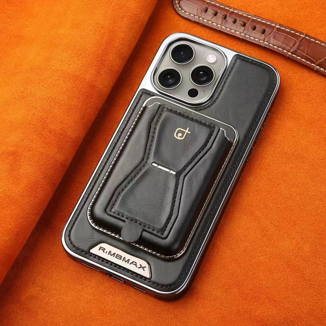 Luxuriöse Leder Geldbörse Stand iPhone Hülle – Kartenhalter, Premium Schutz, langlebige Klappabdeckung und stilvolles Design für iPhone Modelle