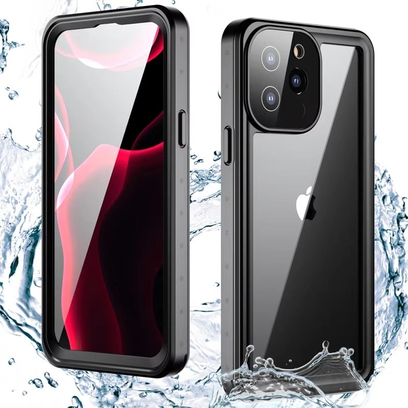 High Quality Apple iPhone Case MagSafe Compatible, Camera Lens & Screen Protection, Cover with IP68 Diving Armor Stand