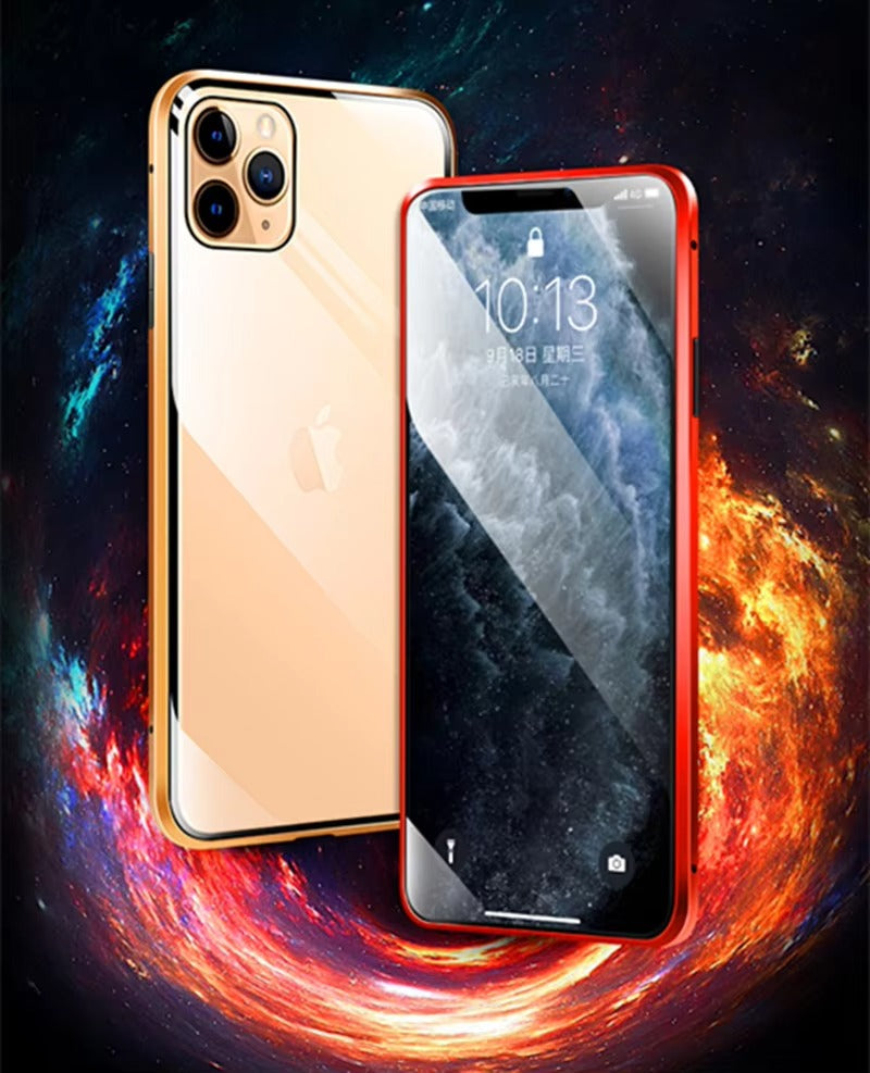 Premium Apple iPhone Case Compatible, Camera Lens & Screen Protection, Ultra Thin Magnetic Full All Around Protection Cover 