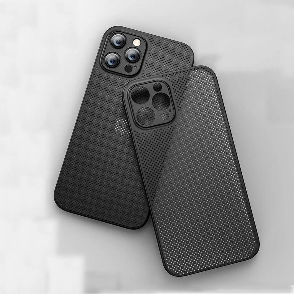 High Quality Apple iPhone Case, MagSafe Compatible, Camera Lens & Screen Protection, Ultra Thin, Shockproof, Magnetic Full All Around Cover – Breathable Cooling Case with Heat Dissipation & Plain Color PP Design