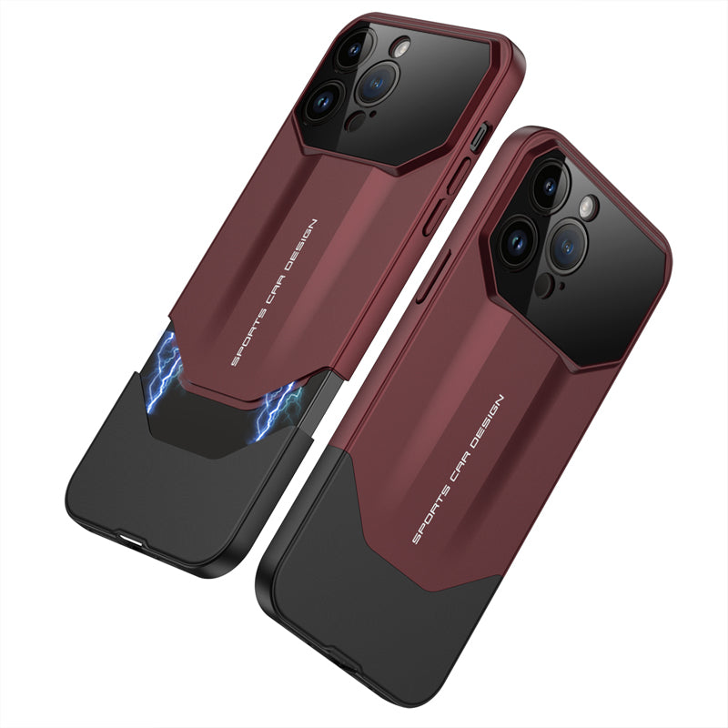 Luxury Frosted Plastic iPhone Case – TPU All-Inclusive Lens Protection Cover for iPhone Models, Sleek and Durable Design