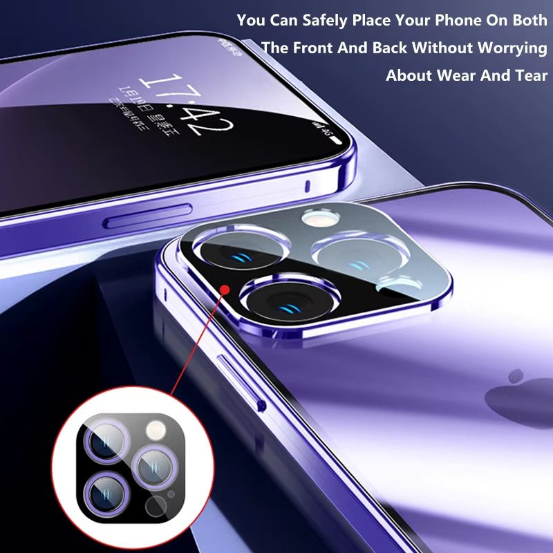 Premium Apple iPhone Case MagSafe Compatible, Camera Lens & Screen Protection, Magnetic Full All Around Protection Cover 