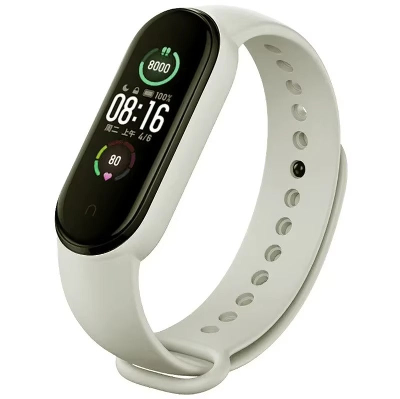 Comfort Fit Silicone Strap – Replacement Wristband for Smart Fitness Tracker 7 6 5 4 3, Adjustable Smartwatch Band, Skin-Friendly, Durable Accessory