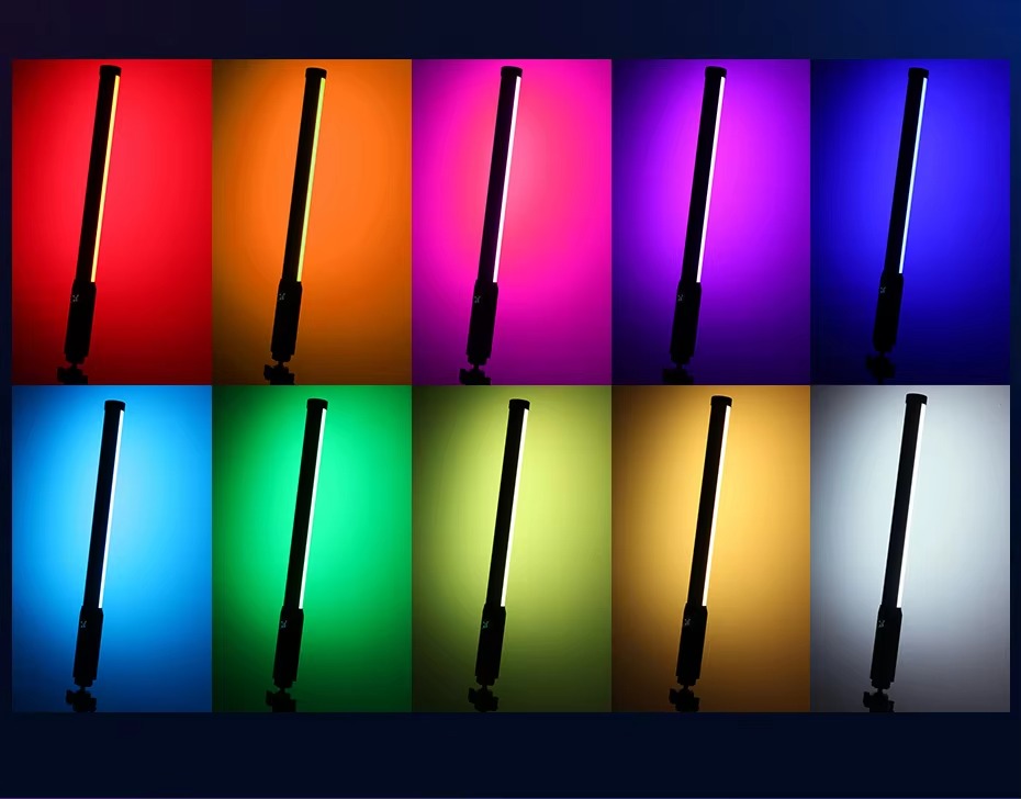 High Quality, Handheld RGB Light Wand – 19.7" LED Stick with Adjustable 2500K–9000K Color, CRI 95+, Apple iPhone and Cameras