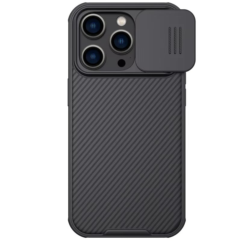 High Quality iPhone Case, MagSafe Compatible, Ultra Thin Magnetic Cover with Screen Guard Slide Camera Lens Protector Panel