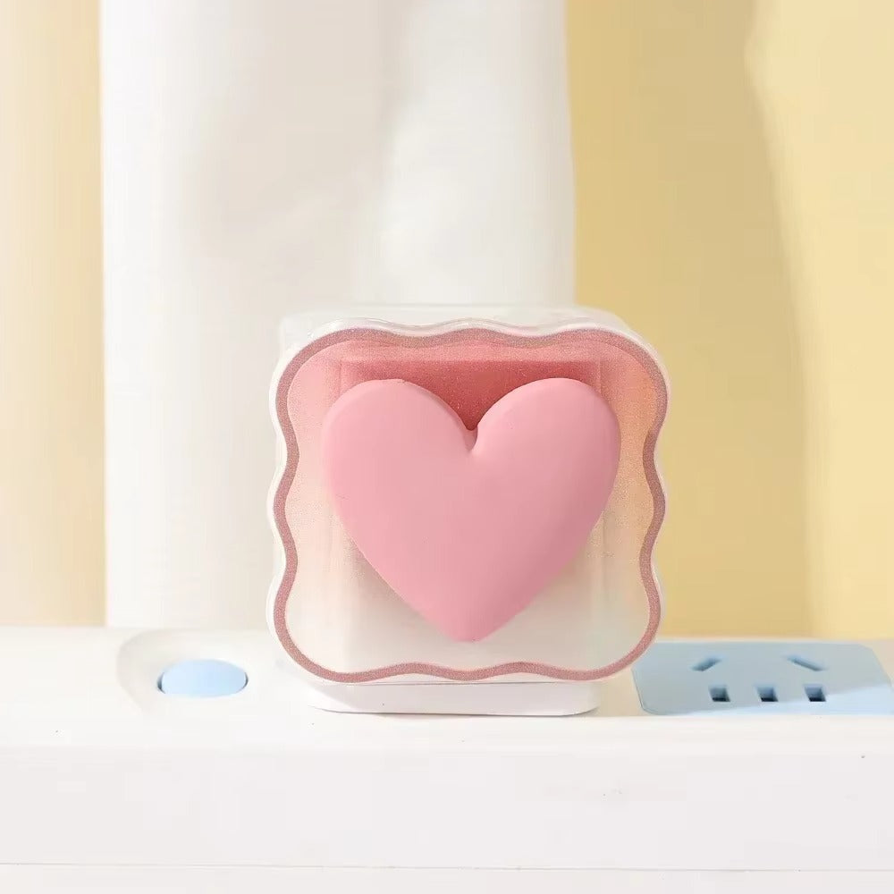 High Quality Heart-Shaped Charger Protector – Silicone Anti-Break, Scratch-Proof Cover Sleeve for Apple 18W, 20W Adapters, Compatible with iPhone Chargers