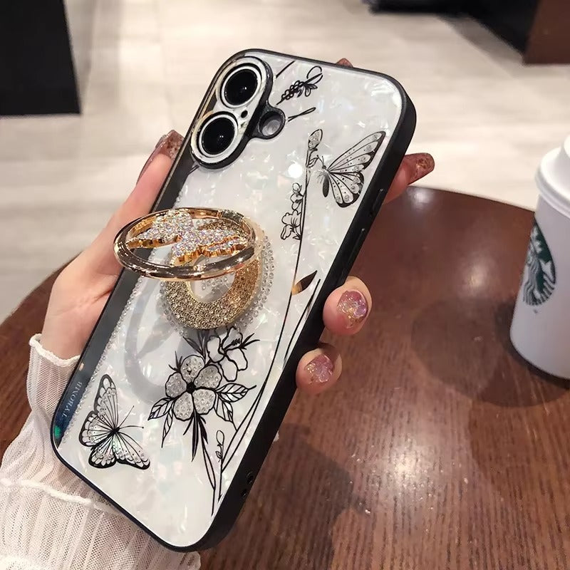 Premium Apple iPhone Hülle, MagSafe-kompatibel, Kameraobjektiv- und Bildschirmschutz, ultra dünn, stoßfest, magnetisch, vollständiger Rundumschutz, vollständige Metall-Schutzhülle