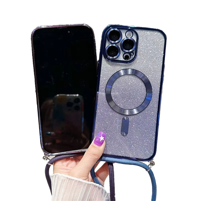 Premium Apple iPhone Hülle, MagSafe-kompatibel, Kameraobjektiv- und Bildschirmschutz, ultra dünn, stoßfest, magnetisch, vollständiger Rundumschutz, vollständige Metall-Schutzhülle