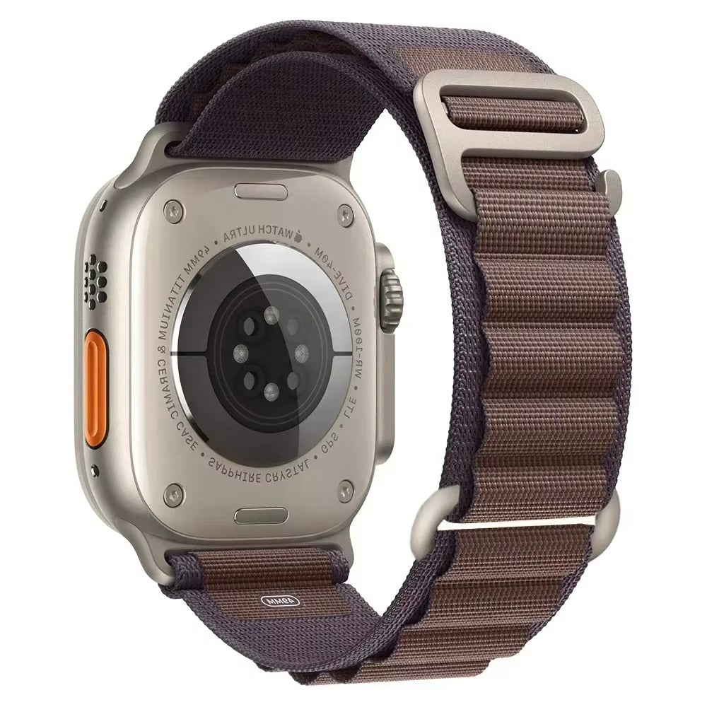 Premium Alpine Loop Nylon Watch Strap – Adjustable G-Hook Bracelet Band with Metal Connectors for 38mm 40mm 41mm 42mm 44mm 45mm 49mm