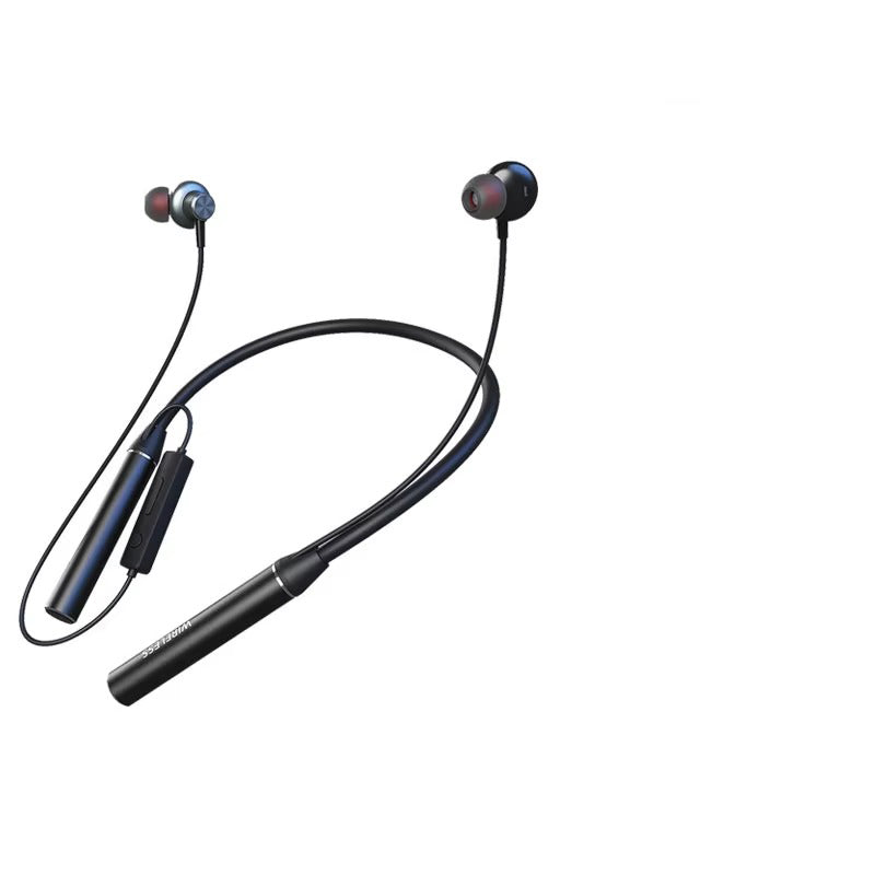 High Quality Wireless Neckband Earphones for iPhone – Bluetooth Sport Headset with Mic, Deep Bass Stereo Sound, 180-Hour Battery, TF Card Support