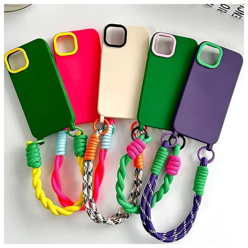 Premium Apple iPhone Case, MagSafe Compatible, Camera Lens & Screen Protection, Ultra Thin, Shockproof, Magnetic Full All Around Cover – Drawstring Wrist Strap Case with All-Inclusive Protective Design