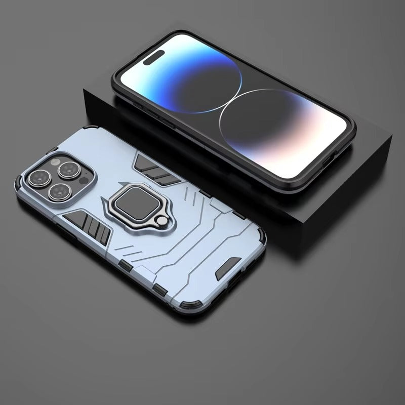 Premium Apple iPhone Hülle, MagSafe-kompatibel, Kameraobjektiv- und Bildschirmschutz, ultra dünn, stoßfest, magnetisch, vollständiger Rundumschutz, vollständige Metall-Schutzhülle