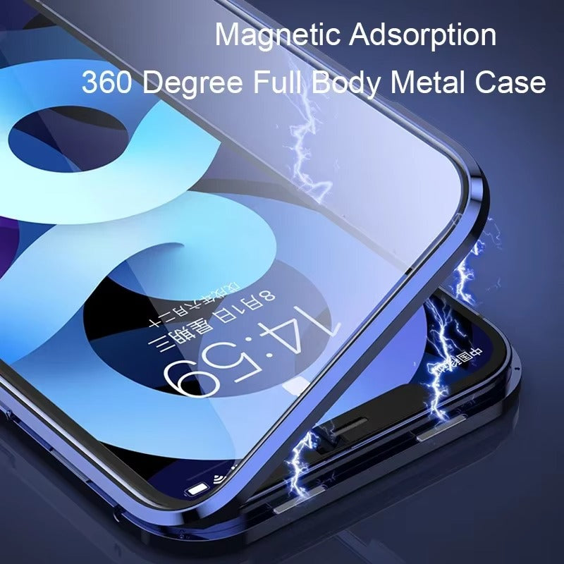 High Quality Apple iPhone Case Compatible, Camera & Screen Protection, Ultra Thin Magnetic Full All Around Protection Cover 