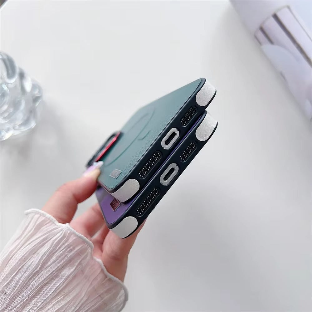 Luxury Apple iPhone Case Camera Lens & Screen Protection, Ultra Thin Shockproof Magnetic Full All Around Protection Cover 