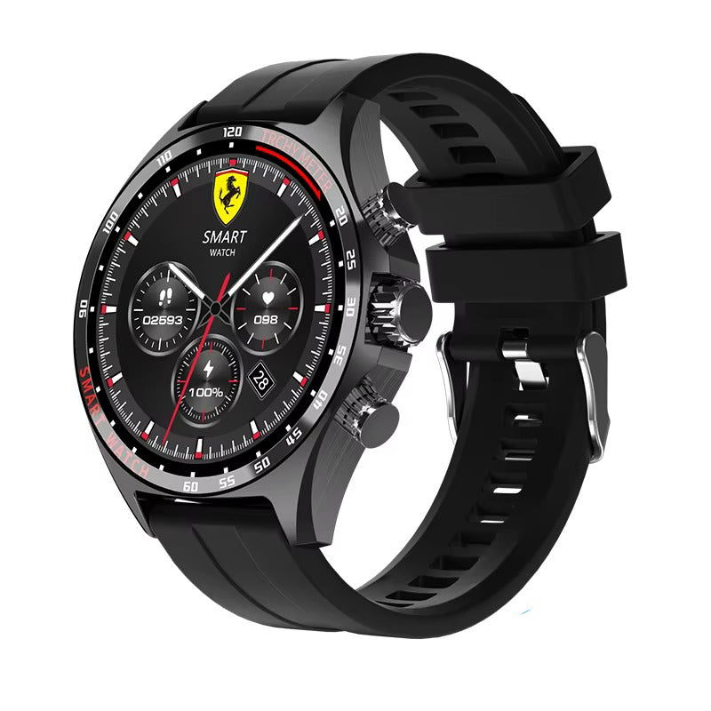 Robust Outdoor Smartwatch for iPhone – NFC Access Control, GPS Positioning, Compass, 400mAh Battery, IP68 Waterproof 