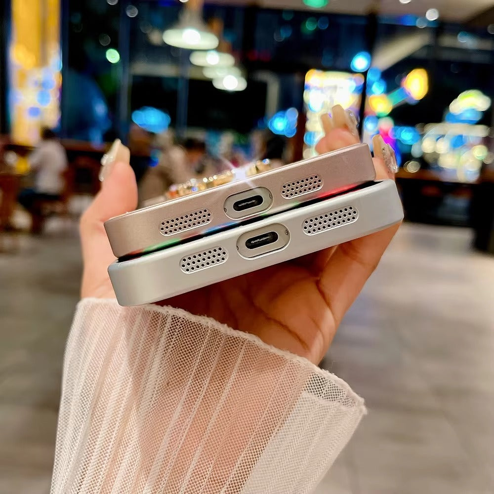 Premium Apple iPhone Hülle, MagSafe-kompatibel, Kameraobjektiv- und Bildschirmschutz, ultra dünn, stoßfest, magnetisch, vollständiger Rundumschutz, vollständige Metall-Schutzhülle