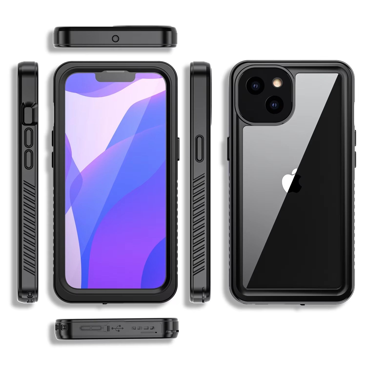 High Quality Apple iPhone Case MagSafe Compatible, Camera Lens & Screen Protection, Cover with IP68 360 Waterproof Shield
