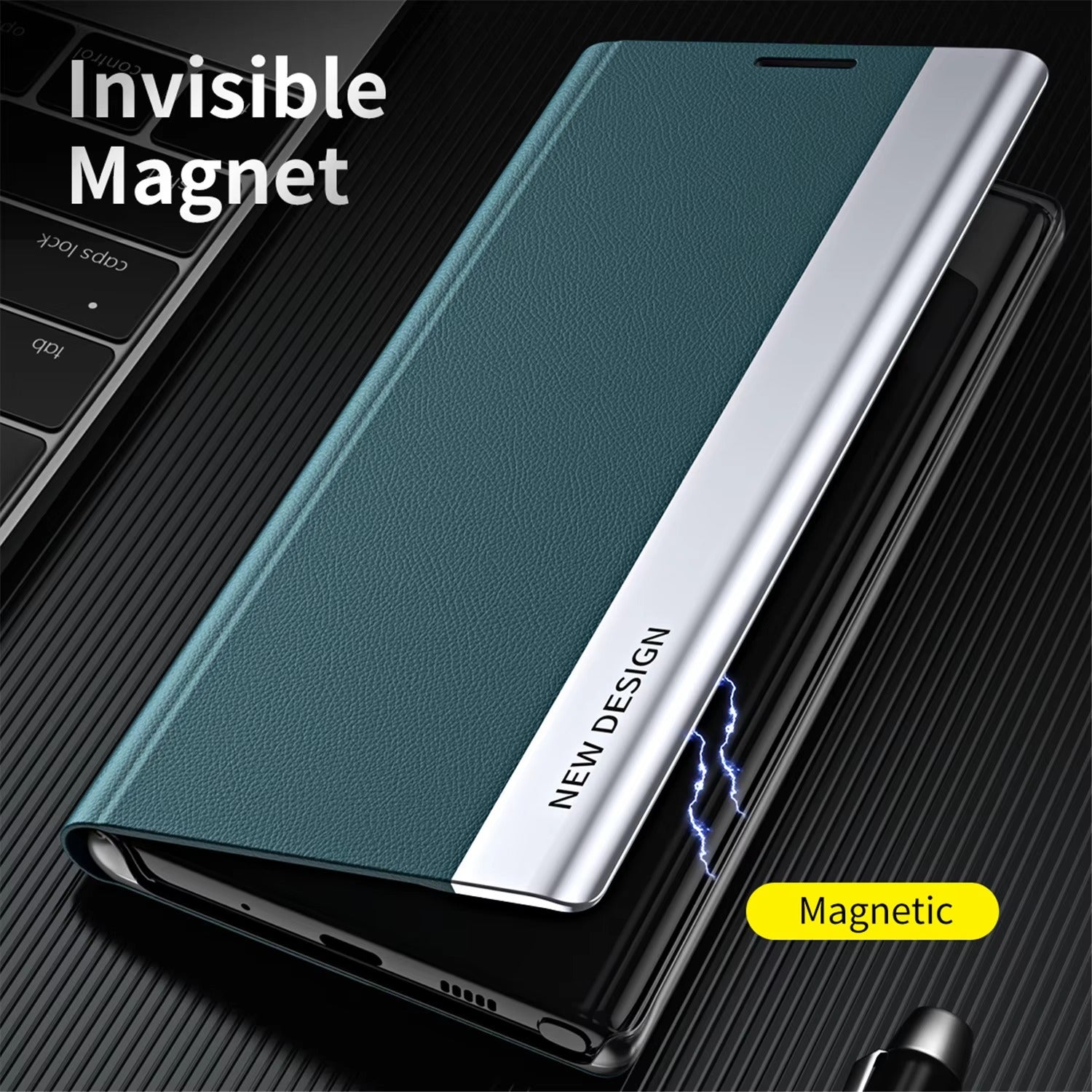 Luxury Flip Apple iPhone Case, MagSafe Compatible, Ultra Thin Magnetic Shockproof Full Protection Cover 
