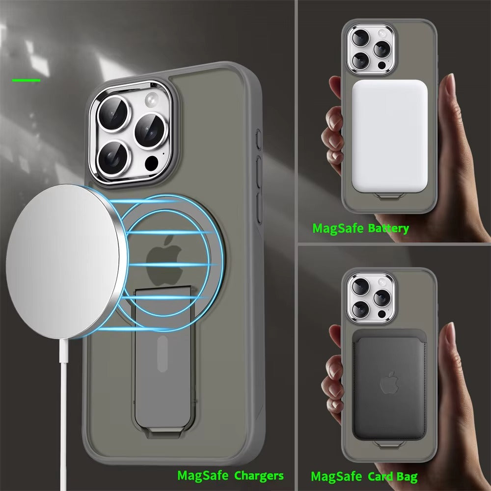 Luxury Apple iPhone Case Camera Lens & Screen Protection, Ultra Thin Shockproof Magnetic Full All Around Protection Cover