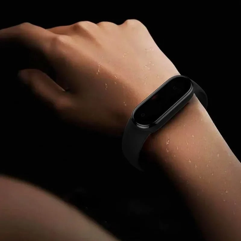 Comfort Fit Silicone Strap – Replacement Wristband for Smart Fitness Tracker 7 6 5 4 3, Adjustable Smartwatch Band, Skin-Friendly, Durable Accessory