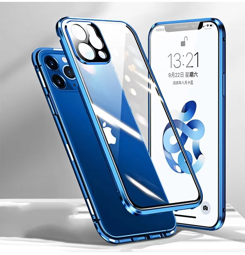 High Quality Apple iPhone Case Compatible, Camera & Screen Protection, Ultra Thin Magnetic Full All Around Protection Cover 