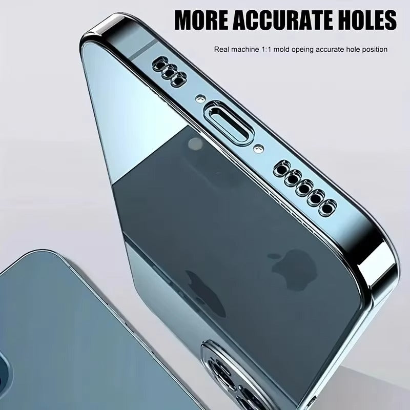 High Quality Apple iPhone Case, MagSafe Compatible, Camera Lens & Screen Protection, Ultra Thin, Shockproof, Magnetic Full All Around Cover – Transparent Soft TPU Gel Case with Crystal Clear Silicone Protection