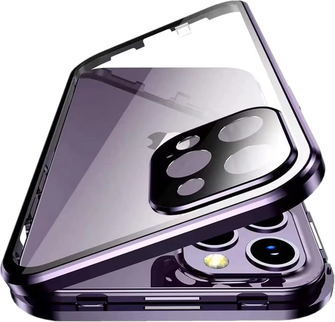 Premium Apple iPhone Case MagSafe Compatible, Camera Lens & Screen Protection, Magnetic Full All Around Protection Cover 