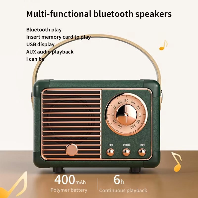 High Quality Portable Bluetooth Speaker for iPhone, Waterproof Wireless Subwoofer, Outdoor Loud Music Box with Deep Bass for Car and Home Use