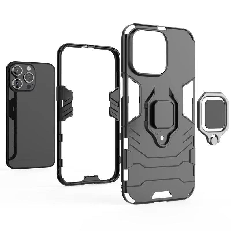 Premium Apple iPhone Hülle, MagSafe-kompatibel, Kameraobjektiv- und Bildschirmschutz, ultra dünn, stoßfest, magnetisch, vollständiger Rundumschutz, vollständige Metall-Schutzhülle