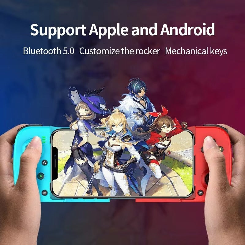High Quality Wireless Game Controller for iPhone, Stretchable Bluetooth Gamepad, Direct-Connect Mobile Gaming Joystick for Apple Devices