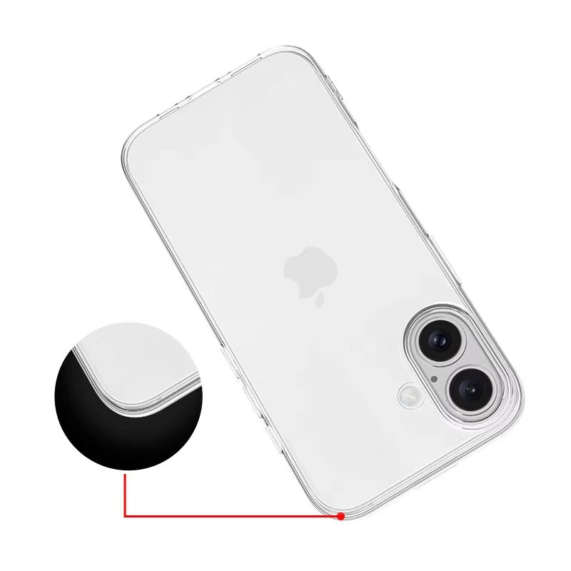 Premium Apple iPhone Case, MagSafe Compatible, Camera Lens & Screen Protection, Ultra Thin, Shockproof, Magnetic Full All Around Cover – Ultra Thin Transparent TPU Silicone Case with Crystal Clear Soft Back Design