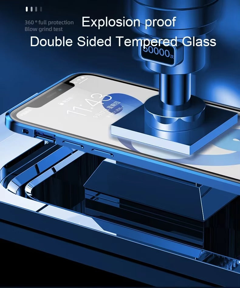 High Quality Apple iPhone Case Compatible, Camera & Screen Protection, Ultra Thin Magnetic Full All Around Protection Cover 