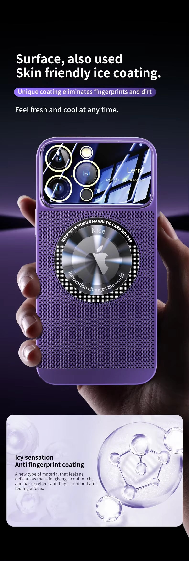 High Quality Apple iPhone Case Camera Lens Screen Protection, Ultra Thin Shockproof Magnetic Full All Around Protection Cover