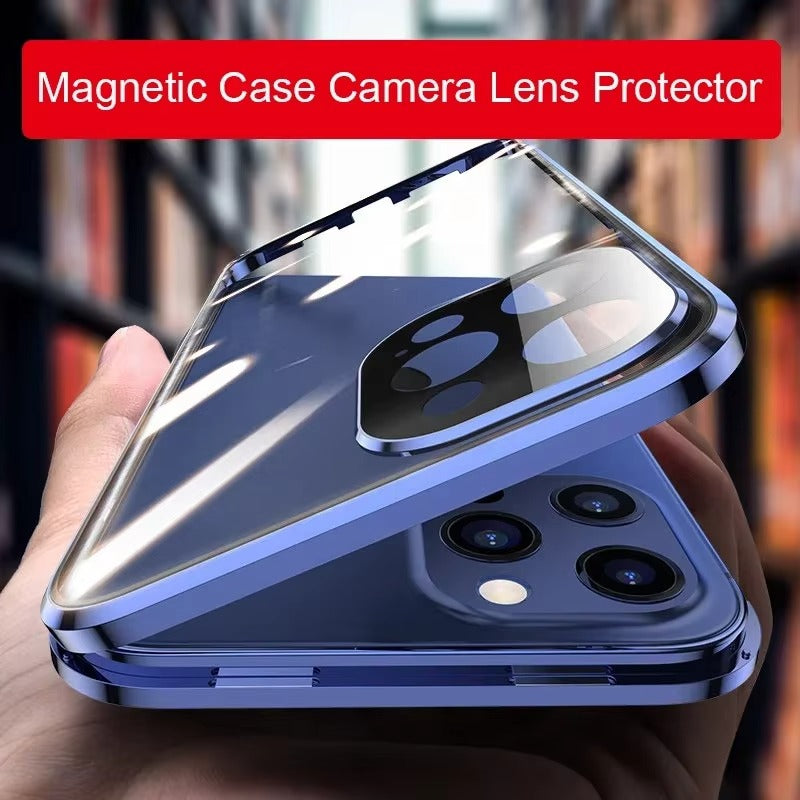 High Quality Apple iPhone Case Compatible, Camera & Screen Protection, Ultra Thin Magnetic Full All Around Protection Cover 