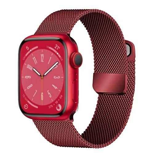 Luxury Magnetic Stainless Steel Watch Band – Adjustable Milanese Loop , Slim Metal Bracelet for 40–49mm Smartwatches