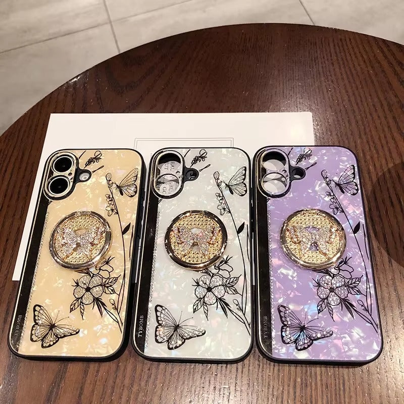 Premium Apple iPhone Hülle, MagSafe-kompatibel, Kameraobjektiv- und Bildschirmschutz, ultra dünn, stoßfest, magnetisch, vollständiger Rundumschutz, vollständige Metall-Schutzhülle