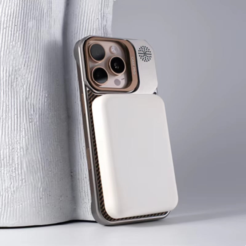 Luxury Apple iPhone Case, MagSafe Compatible, Camera Lens & Screen Protection, Ultra Thin, Shockproof, Magnetic Full All Around Cover – Frameless Carbon Fiber Pattern Slim Case with Lens Holder & Wireless Charging Support