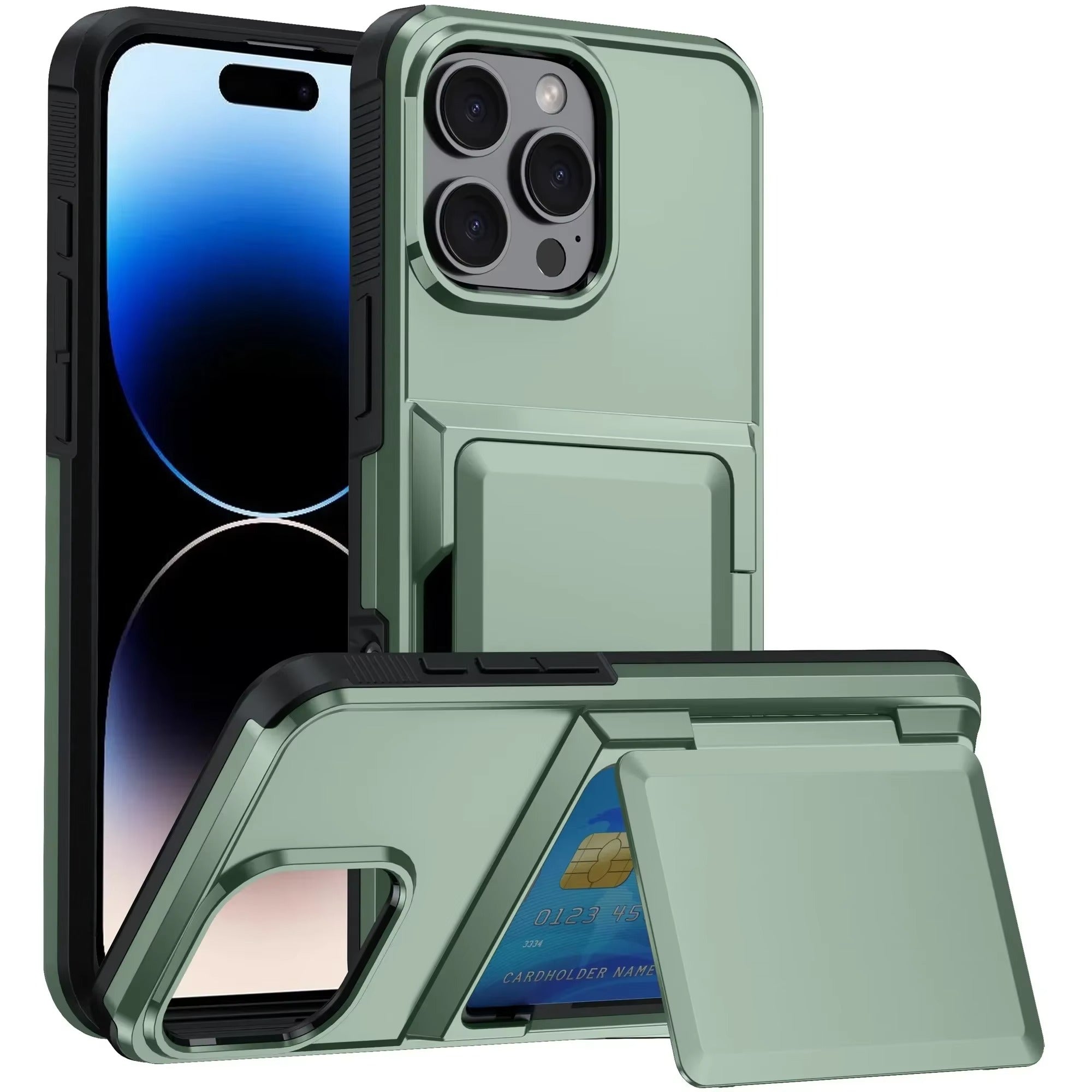 Premium Apple iPhone Hülle, MagSafe-kompatibel, Kameraobjektiv- und Bildschirmschutz, ultra dünn, stoßfest, magnetisch, vollständiger Rundumschutz, vollständige Metall-Schutzhülle