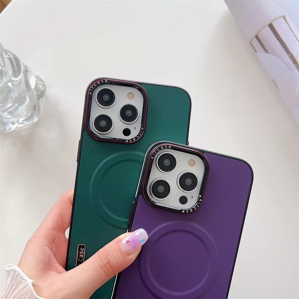 Luxury Apple iPhone Case Camera Lens & Screen Protection, Ultra Thin Shockproof Magnetic Full All Around Protection Cover 