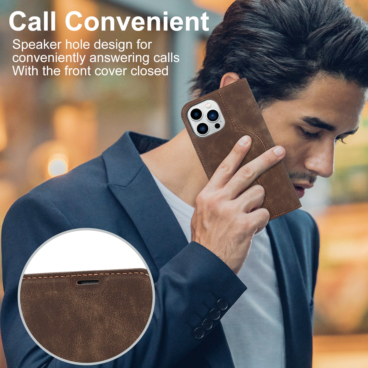 Luxuriöse Magnetische Leder Geldbörse iPhone Hülle – MagSafe Wireless Charging, Kartenfach, Standfunktion, Premium Schutz, Stilvolle & Langlebige Hülle