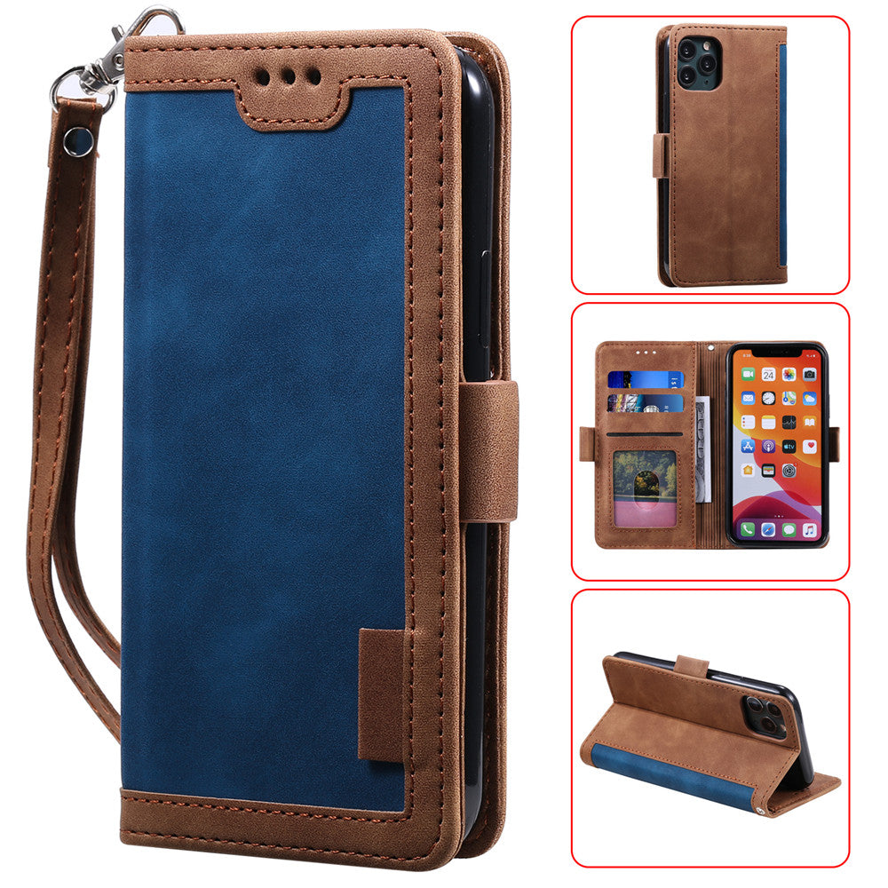 Luxuriöse Leder Flip Case – Premium Geldbörse, Magnetverschluss, Kartenfächer, Stoßschutz, Elegantes Design für iPhone