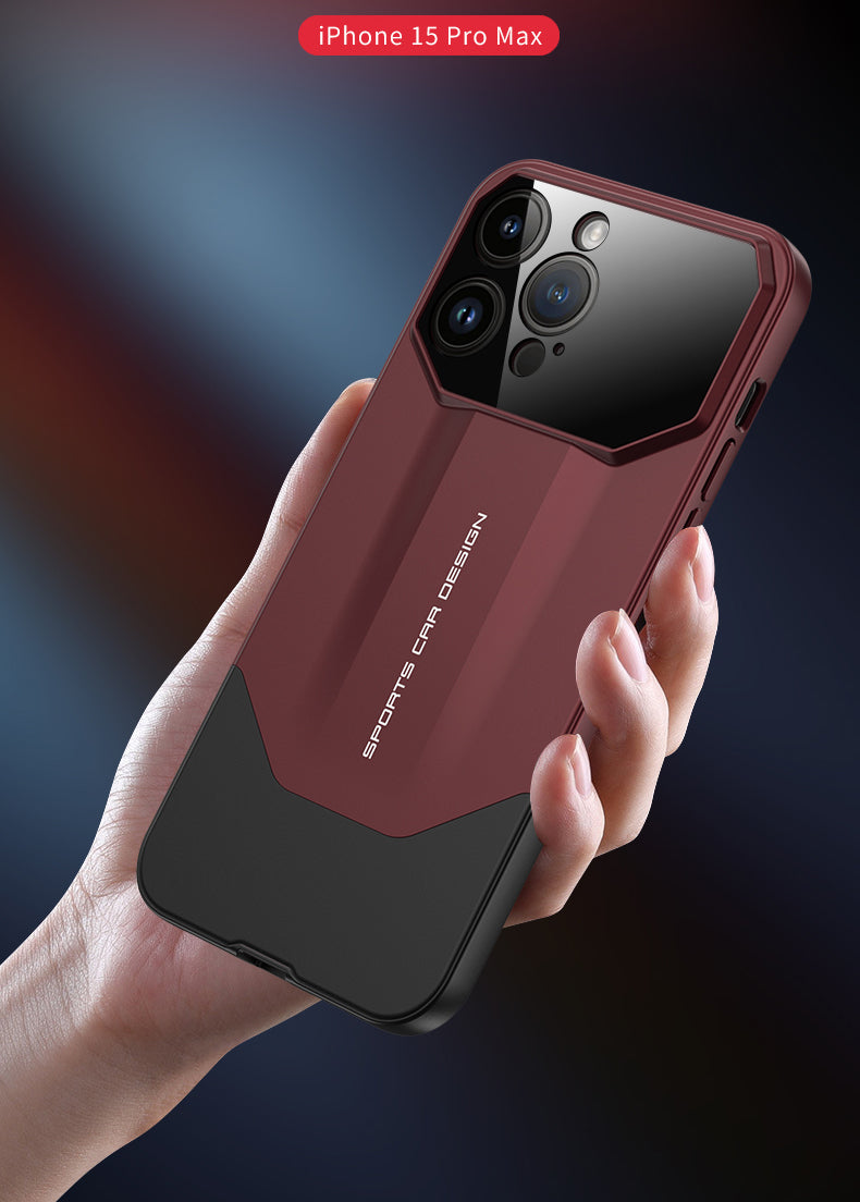 Luxury Frosted Plastic iPhone Case – TPU All-Inclusive Lens Protection Cover for iPhone Models, Sleek and Durable Design