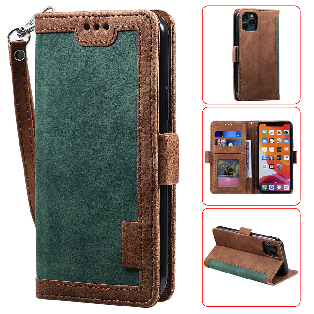 Luxuriöse Leder Flip Case – Premium Geldbörse, Magnetverschluss, Kartenfächer, Stoßschutz, Elegantes Design für iPhone