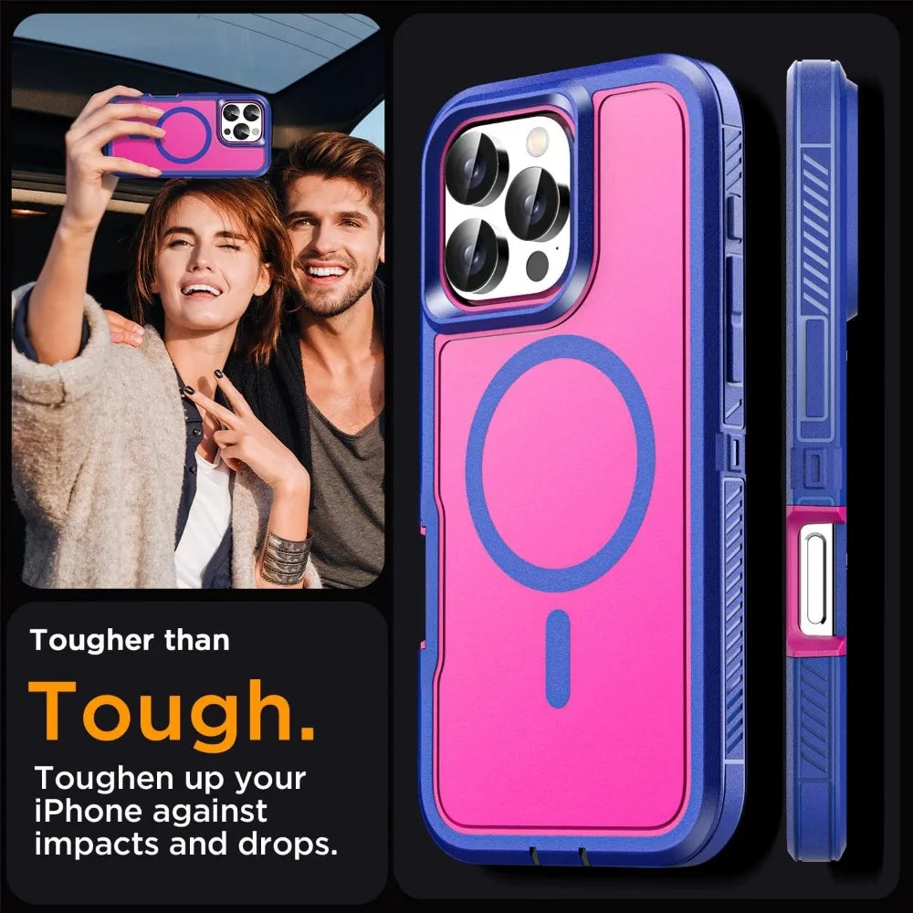 Heavy Duty Shockproof iPhone Case – Robuste Schutzhülle mit Kickstand, kratzfest, Rundumschutz für iPhone-Modelle