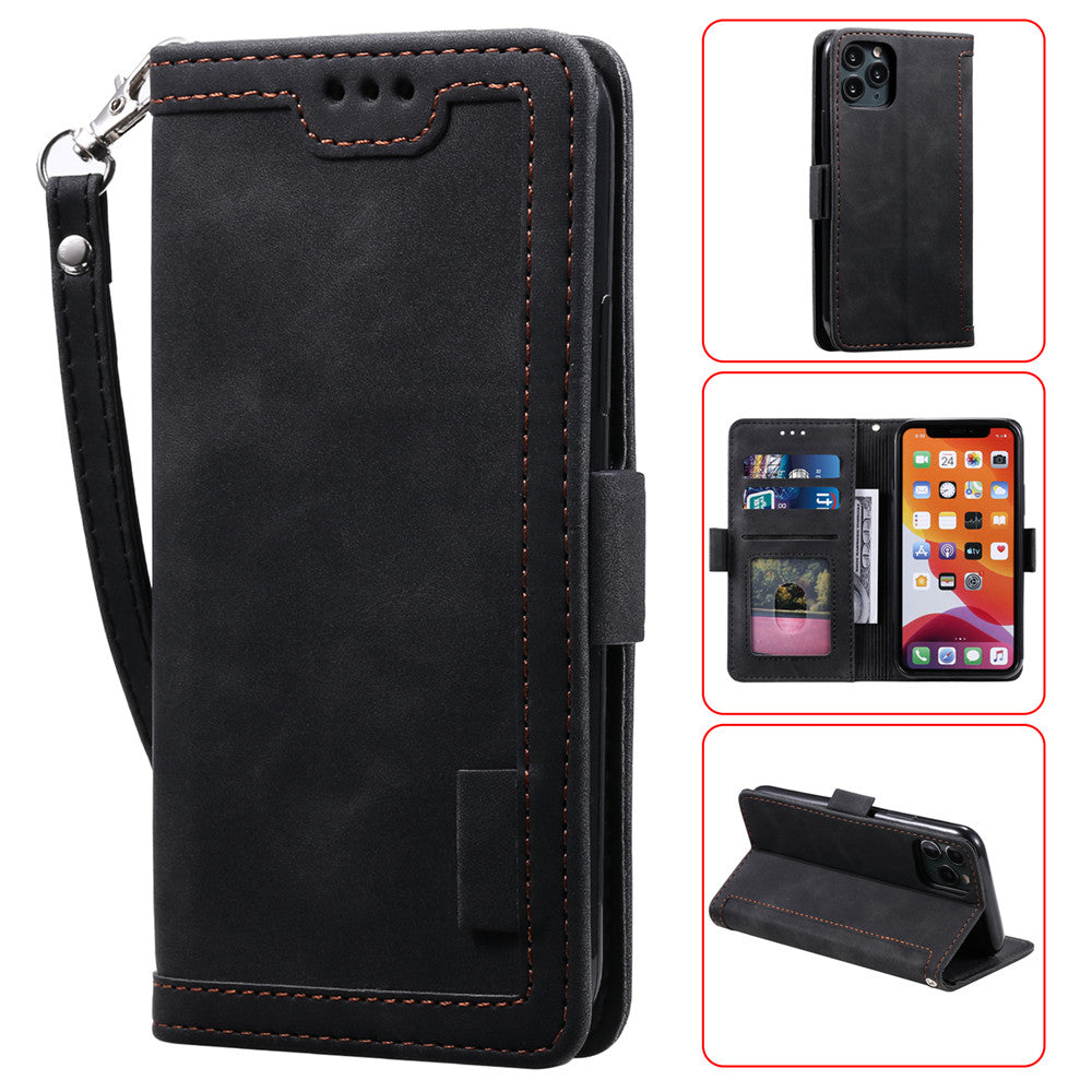 Luxuriöse Leder Flip Case – Premium Geldbörse, Magnetverschluss, Kartenfächer, Stoßschutz, Elegantes Design für iPhone